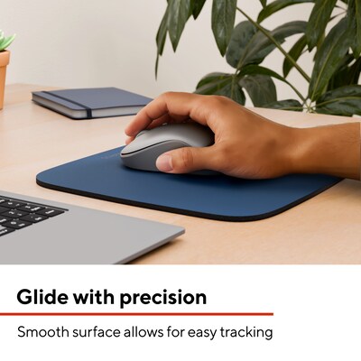 Staples TECH Non-Skid Mouse Pad, Blue (ST63289)