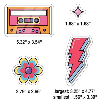 Carson-Dellosa Happily Ever Elementary Retro Remix Work That Rocks Bulletin Board Set (110592)