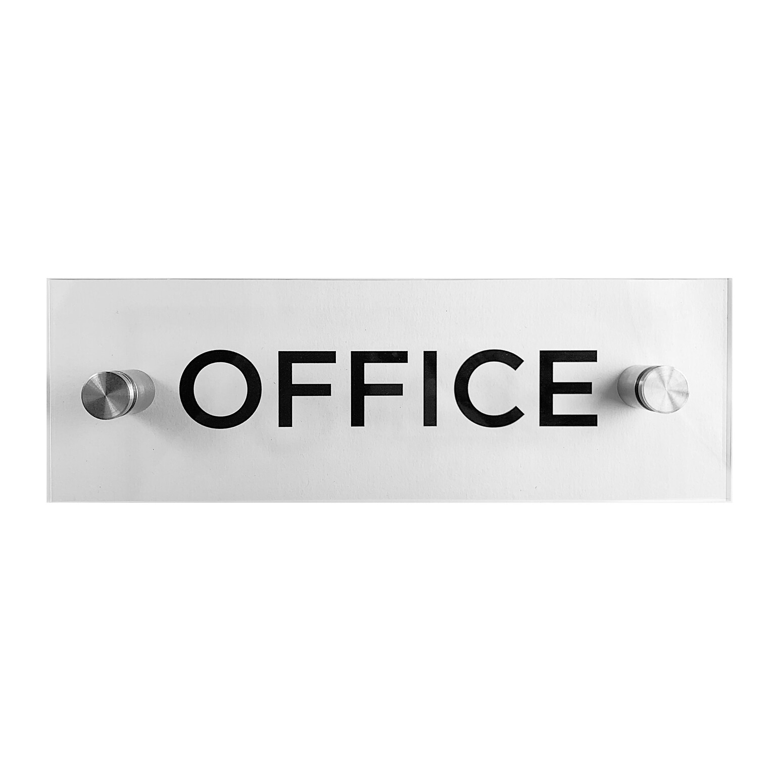 Cosco Office Indoor Wall Sign, 3 x 9, Acrylic Clear (098526)