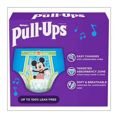 Huggies Pull-Ups Potty Training Pants, Boys 4T-5T, 74/Carton (45270)