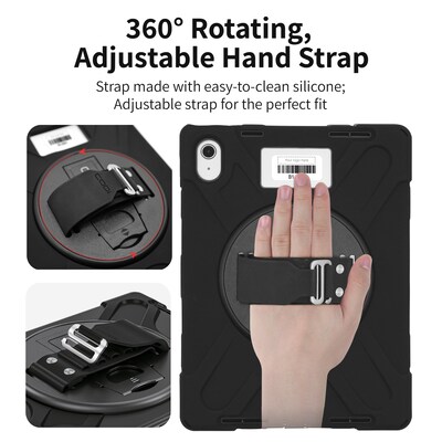CODi Rugged iPad 11" (A16/11th Gen) & iPad 10.9" (10th Gen) Case w/ Integrated Screen Protector, black (C30705069IS)
