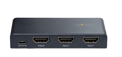 StarTech.com 2-Port HDMI Switch, 8K (60Hz) / 4K (120Hz), 2-in 1-out, HDMI 2.1, Auto/Manual Source Sw
