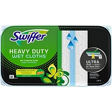 Swiffer Heavy-Duty Wet Cloth, Gain Scent, 10/Pack (76471)