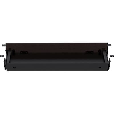 Lorell Essentials Universal Center Drawer, Stationary, 5.1"H x 16.7"W x 28.4"D, Espresso (LLR18224)