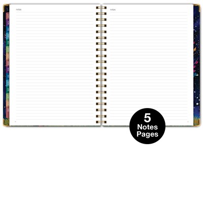 2027 Excello Brands Fashion Planner 8.5" x 11" Calendar Year Weekly & Monthly, Hardcover, Black Tree Seasons