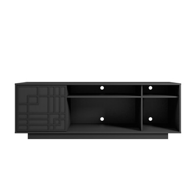 Techni Mobili Contemporary TV Stand, Screens Up to 70", Black (RTA-945TV-BK)
