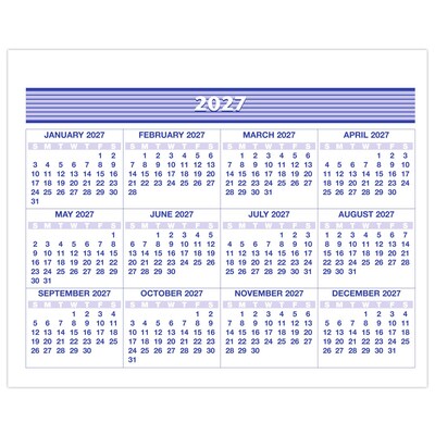 2026 AT-A-GLANCE Flip-A-Week 7" x 5.5" Weekly Desk Calendar Refill Pages, White/Blue (SW705X-50-26)