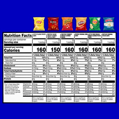 Frito Lay Gluten Free Variety Corn Chips, 1 oz., 50 Bags/Pack (220-00403)