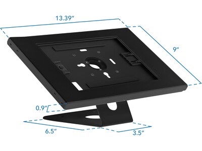 Mount-It! Adjustable Anti-Theft iPad Countertop Stand/Wall Mount, Black (MI-3775B_G10)