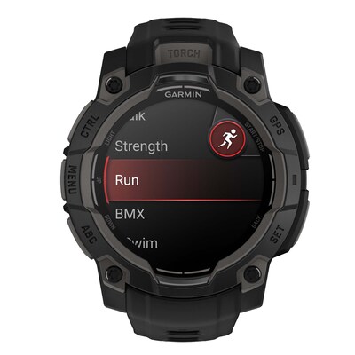 Garmin Instinct 3 AMOLED GPS Smartwatch, Black, 45mm (GRM0293600)