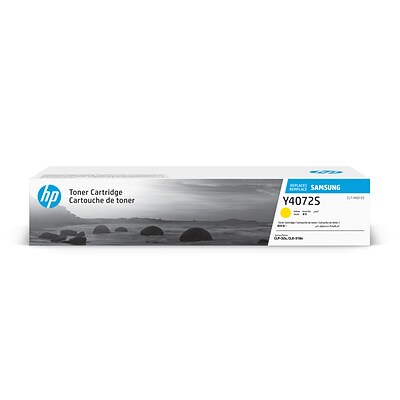 HP Y4072S Yellow Toner Cartridge for Samsung CLT-Y4072S (SU472), Samsung-branded printer supplies are now HP-branded
