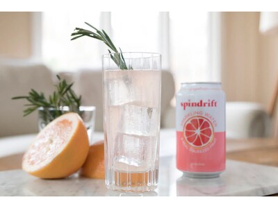 Spindrift Grapefruit Flavored Sparkling  Water, 12 oz., 24 Cans/Carton (0-4108-0003)