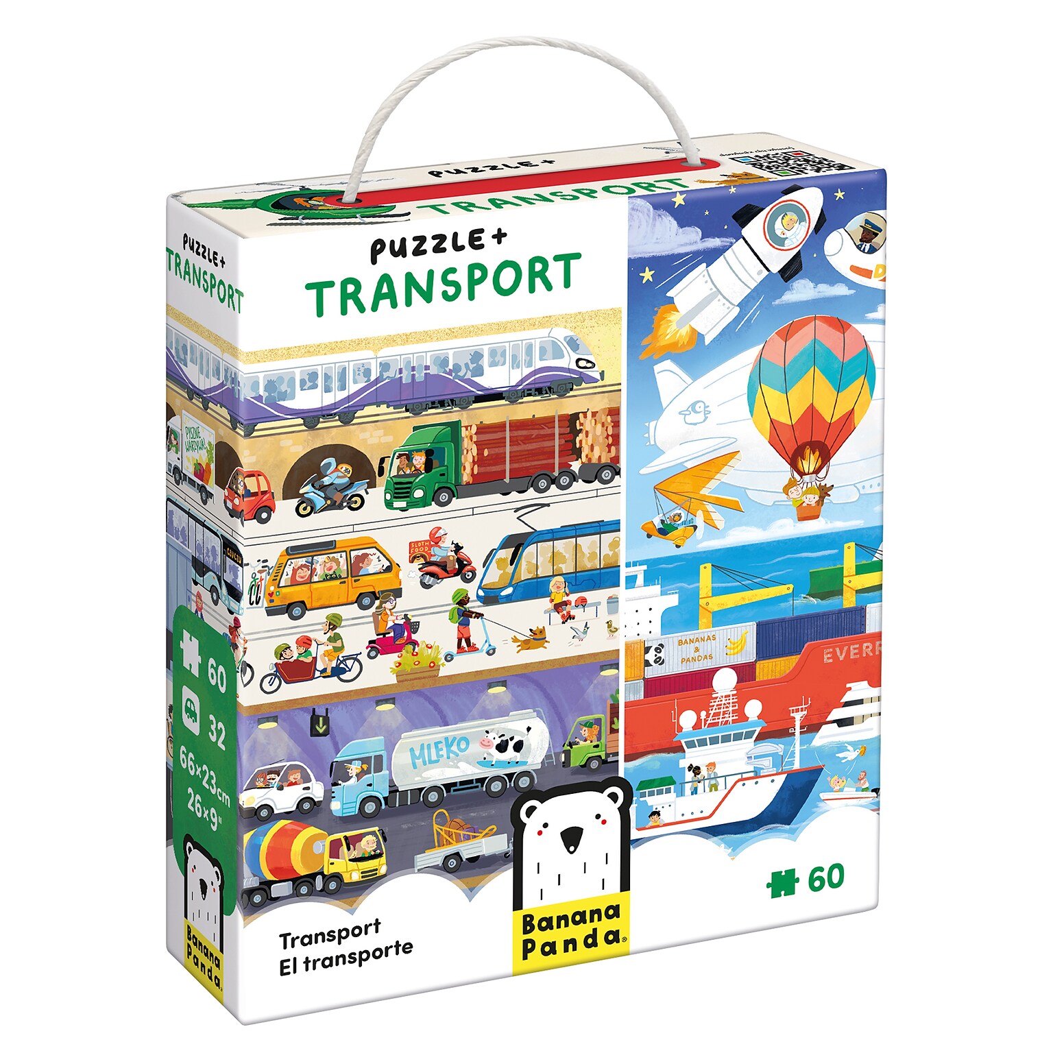 Banana Panda Puzzle + Transport, 34/Set (BPN49352)