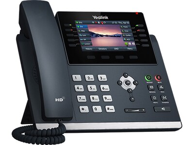 YeaLink SIP-T46U 10-Line Corded IP Telephone, Classic Gray (1301203)