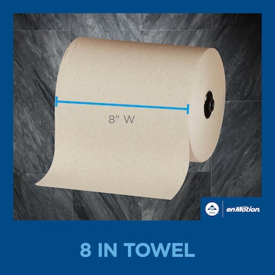 enmotion Flex Recycled Hardwound Paper Towels, 1-ply, 550 ft./Roll, 6 Rolls/Carton (89740)