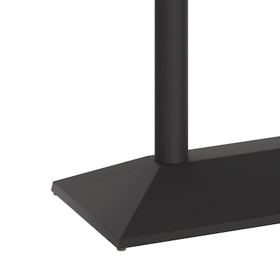 Flash Furniture Palis 30.5"H Double Column Table Base, Steel/Cast Iron, Black (XUDGTB002OUTBLK)