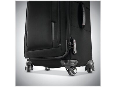 Samsonite 22.4" Carry-On Suitcase, 4-Wheeled Spinner, TSA Checkpoint Friendly, Black (127373-1041)