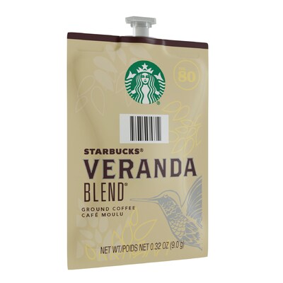 Starbucks Veranda Blend Coffee Flavia Freshpack, Blonde Roast, 80/Carton (MDR01037)