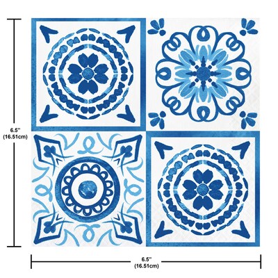 Creative Converting Blue Willow Party Tableware Kit, Blue/White, 49/Pack (DTC9508E2A)