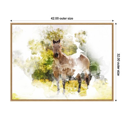 Amanti Art Stallion II by Chamira Young Framed Canvas Wall Art Print, 42" x 32" (A42677748000)