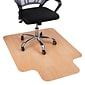 Mind Reader Hard Floor Chair Mat with Lip, 36" x 48'', Brown. PVC (WDOFFCMAT-BRN)