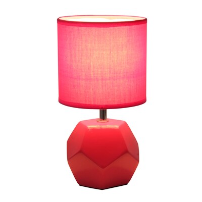 Creekwood Home Geometric 10.24 LED Table Lamp, Pink (CWT-1016-PN)