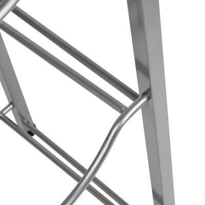 Mind Reader 5-Shelf Mobile Water Jug Stand Holder, Metal, Silver (5TJUG-SIL)
