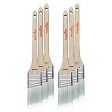 Wooster Brush Silver Tip 1.5 Polyester Thin Angle Brush, 6/Box (0052240014)