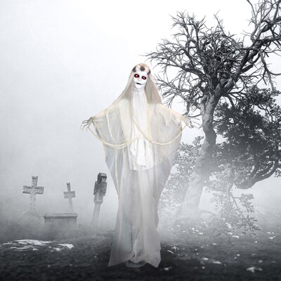 Haunted Hill Farm Life-Size Animatronic Ghost Bride (HHBRIDE-2FLSA)