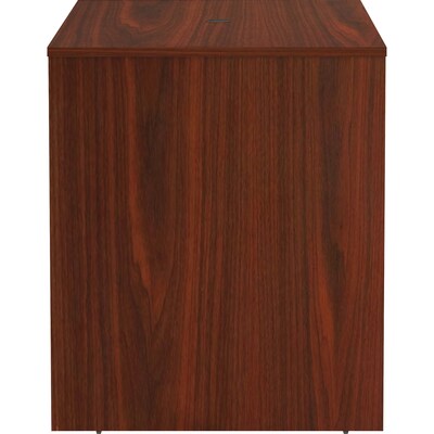 Lorell Essentials Series 72"W Office Desk, Dark Brown (LLR69661)