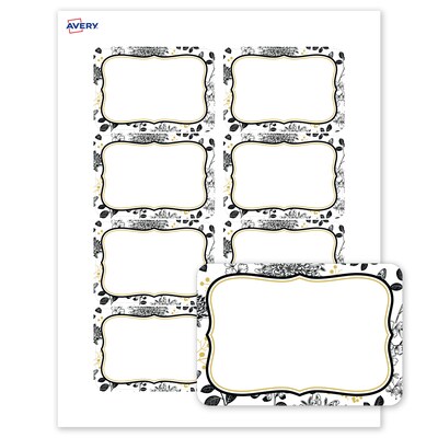 Avery Rectangle Laser/Inkjet Multipurpose Labels, 2-1/3 x 3-3/8, White, 80/Pack (19479371044)