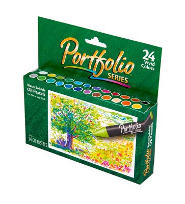 Crayola Portfolio Series Oil Pastels, Assorted Colors, 24/Box (52-3624)