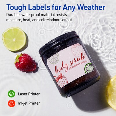 Avery Rectangle Scalloped Laser Multipurpose Labels, 2" x 3", White, 400/Box (19479399398)