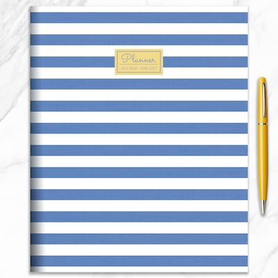 2026-2027 TF Publishing Linen Lines 9” x 11” Academic Monthly Planner, Paperboard Cover (AY27-4502)