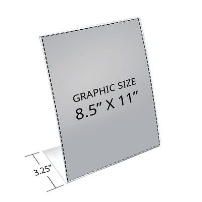 Azar Document Holder, Desktop/Countertop, Rear Loading Plastic, 3/Pack (112430-3PK)