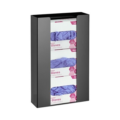 Viva Comfort 3 Box Glove Dispenser, Black (902-03-BLK)