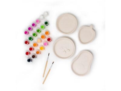 Art 101 Crafts Paint Your Own Ceramic Fruit Trays Kit (41032MB)