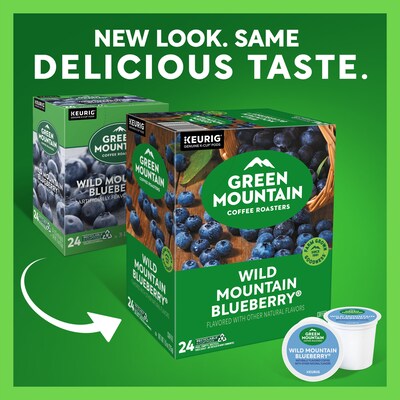 Green Mountain Wild Mountain Blueberry Coffee Keurig® K-Cup® Pods, Light Roast, 24/Box (6783)