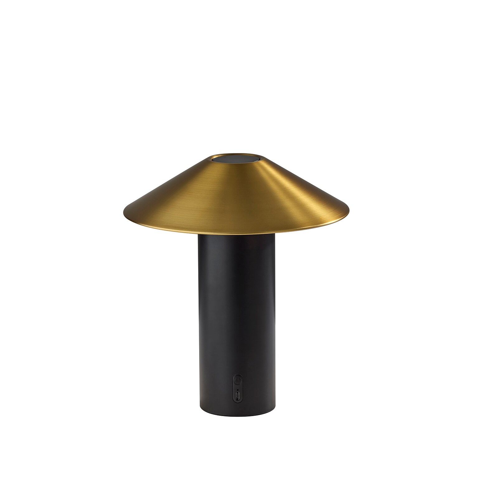 Adesso ADS360 Pina 10.5H LED Table Lamp, Black/Antique Brass (AD9205-01)