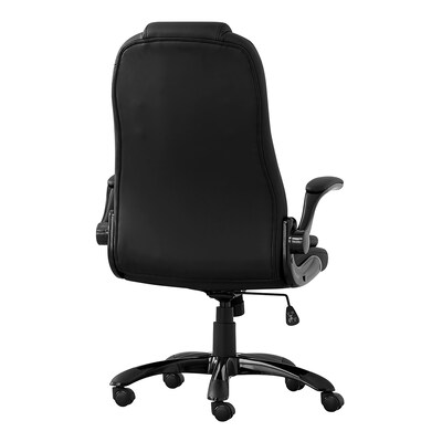 Monarch Specialties Inc. Leather-Look Executive Chair, Black (I 7277)