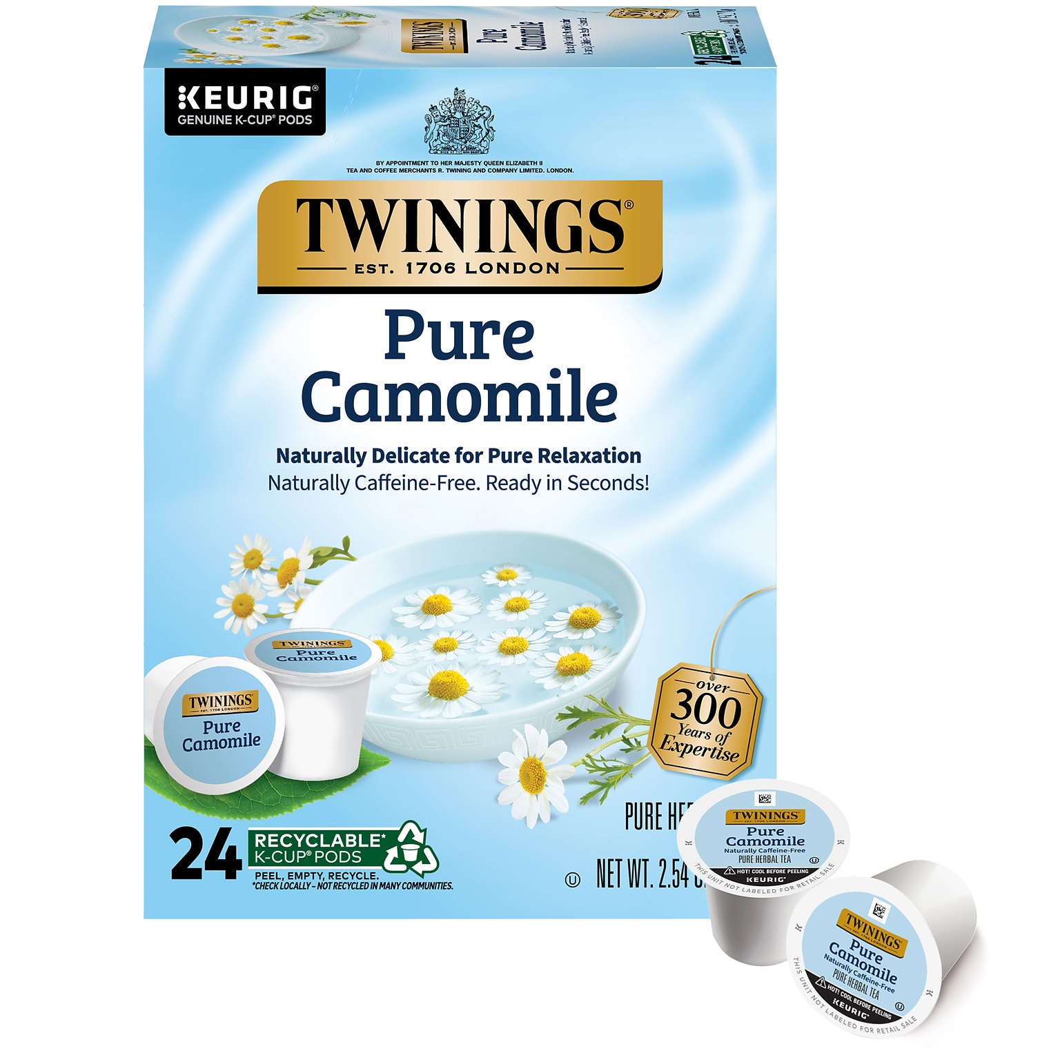 Twinings Pure Camomile Herbal Tea, Keurig® K-Cup® Pods, 24/Box (TNA85790)