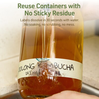 Avery Dissolvable Rectangle Multipurpose Labels, 1" x 7", Off-white, 200/Pack (94225)