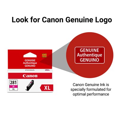 Canon CLI-281 XL Magenta High Yield Ink Cartridge (2035C001)