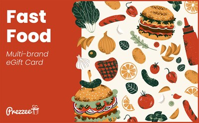 $5 Prezzee FAST FOOD eGift Card - Choose from 5 Top Brands
