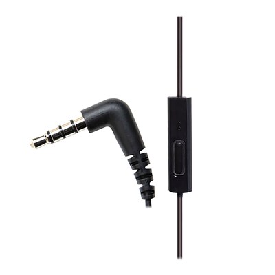 Panasonic ErgoFit Earbuds with Microphone & Neodymium Drivers, Matte Black (RP-TCM125)