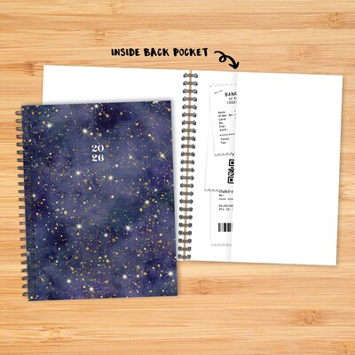 2026 Willow Creek Starry Night 6.5" x 8.5" Weekly & Monthly Planner, Paperboard Cover (56691)