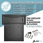 AdirOffice Through-the-Door Safe Locking Drop Box Mailbox with Suggestion Cards, Black (631-06-BLK-PKG)