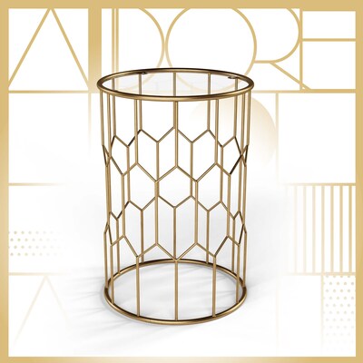 Adore Decor Harper Side Table, Gold (FUST10018A)