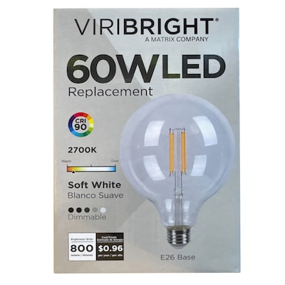 Viribright 8 Watt Soft White LED Decorative Bulb (450134)