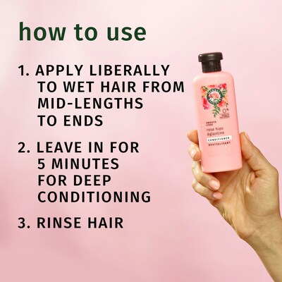 Herbal Essences Smoothing Conditioner, Rose Hips, 3.38 fl oz., 24/Carton (707)